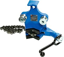 Global Industrial Bench Chain Vise, 1/2", 6" Pipe Capacity