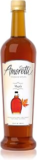 Amoretti Premium Syrup, Maple, 25.4 Ounce (Pack of 12)