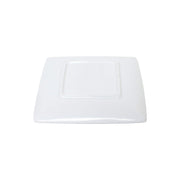 Classic white melamine dinnerware collection 7 1/4" square plate by Thunder Group – Large, Melamine, White, Model 29007WT