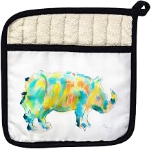 Betsy Drake PT129 Rhino Pot Holder