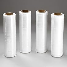 70 Gauge Stretch Wrap Film 18" x 1500' by Global Industrial – LLDPE, Clear, Pack of 4, Model PVT1870GI