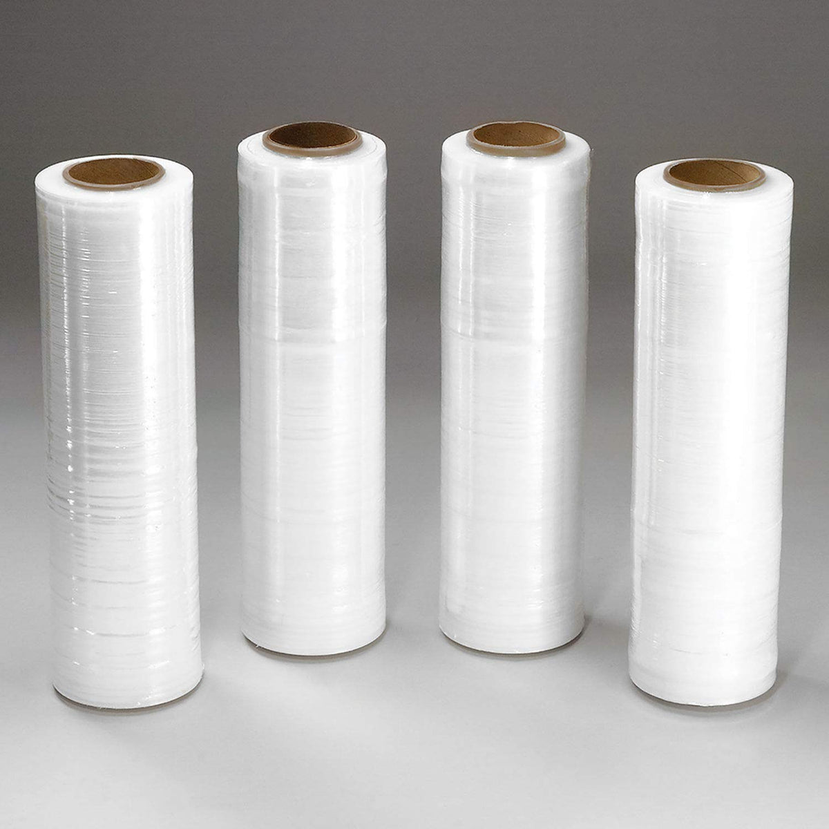 70 Gauge Stretch Wrap Film 18" x 1500' by Global Industrial – LLDPE, Clear, Pack of 4, Model PVT1870GI