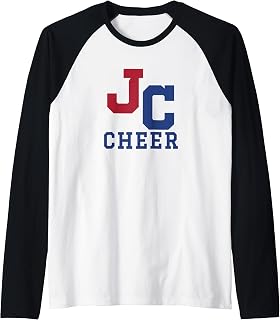 John Curtis Christian School Logo Cheer Raglan Baseball Tee