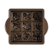 Seasonal Squares Pan by Nordic Ware – 8 Cup Capacity, 8.0 cups, Aluminum, Bronze, Model 95648