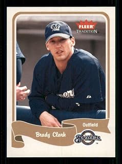 Baseball MLB 2004 Fleer Tradition #144 Brady Clark NM Brewers