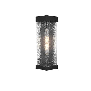 Swain One Light Outdoor Wall Sconce Black by Lighting Design – Iron, Black