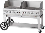 60'' Rental Mobile Grill w/Windguard - Bulk Propane Tanks Model