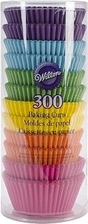 Wilton Rainbow Bright Standard Baking Cups, Cupcake Liner, 300-Count