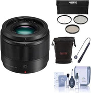 Panasonic Lumix G 25mm f/1.7 Aspherical Lens for Micro Four Thirds, Bundle