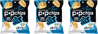 popchips Potato Chips Sea Salt 0.8oz (Pack of 3)