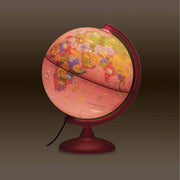 25cm Zoo Illuminated Children's Globe (Pink) by Tecnodidattica – Plastic, Pink, Model 8000623001424