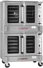 Generic Platinum Double Full Size Natural Gas Convection Oven - 50,000 BTU