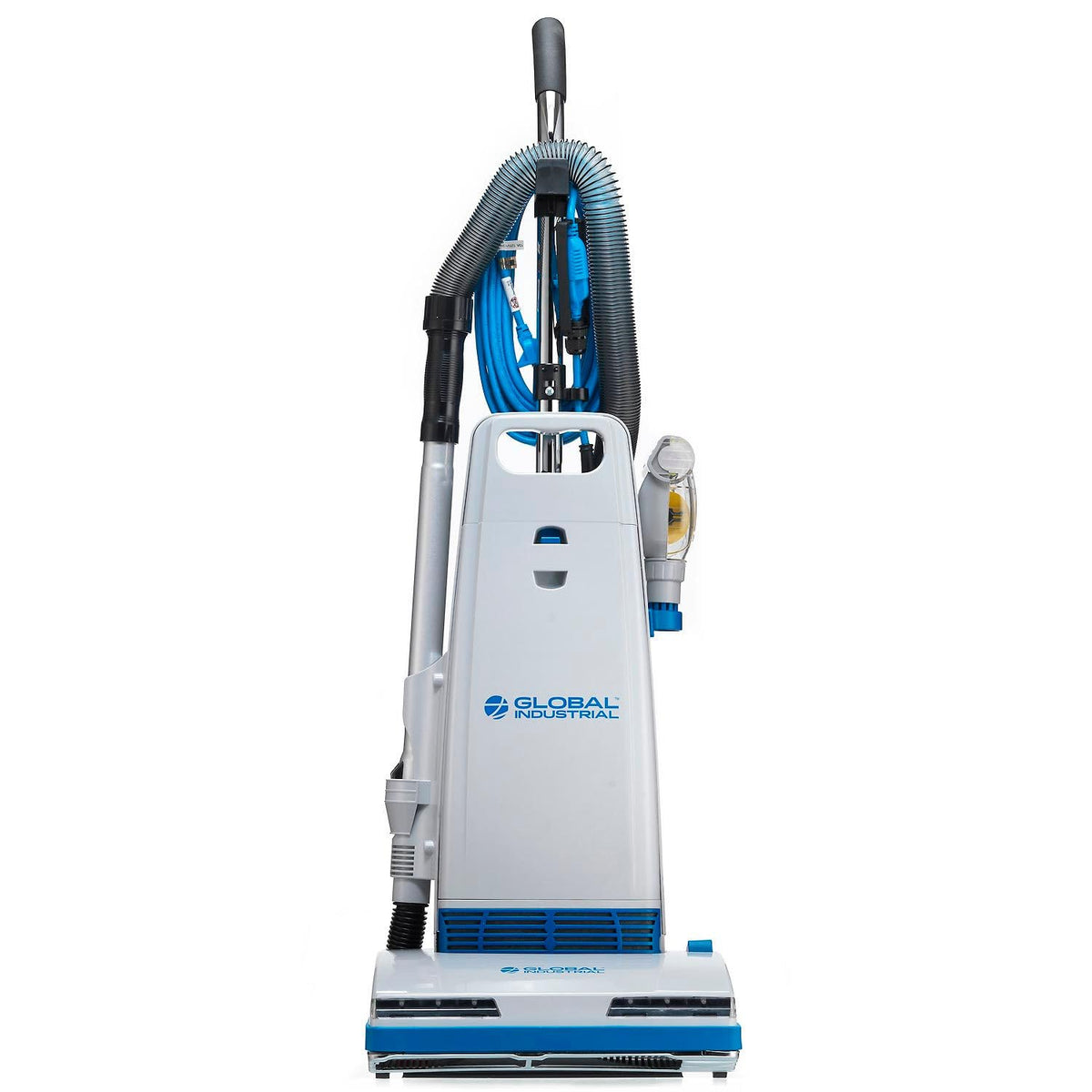 Commercial Upright Vacuum Cleaner with On-Board Tools by Global Industrial – 7.0 quarts, Plastic, Gray, Model GL-7700AM-UP