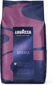 Lavazza Gran Riserva / 35.27 Ounce (Pack of 6) / Black Roasted Coffee Beans
