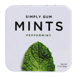 Mints - Peppermint - Case Of 6 - 30 Count by Simply Gum – small, green, Pack of 6, Model IZ-SDH5-NU3Q