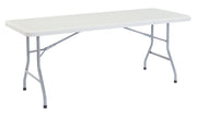 (4 Pack NPS 30 x 72 Heavy Duty Folding Table by National Public Seating – 30 inches x 72 inches x 29.5 inches, Plastic, Grey, Pack of 4