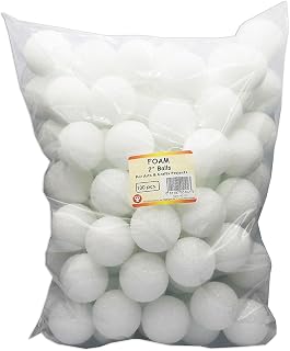 Hygloss Balls, White, 100/Pack (HYG5102)