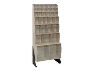 QUANTUM STORAGE SYSTEMS 52" H x 24" W x 10" D / 38 Drawers Tip Out Bin Stand Ivory / Ivory Standing Shelf Units