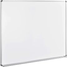 Global Industrial Magnetic Whiteboard - 60 x 48 - Steel Surface - Aluminum Frame