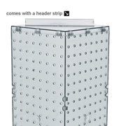 Azar Displays Pegboard Only / Clear / 8"W X 20"H Display Racks