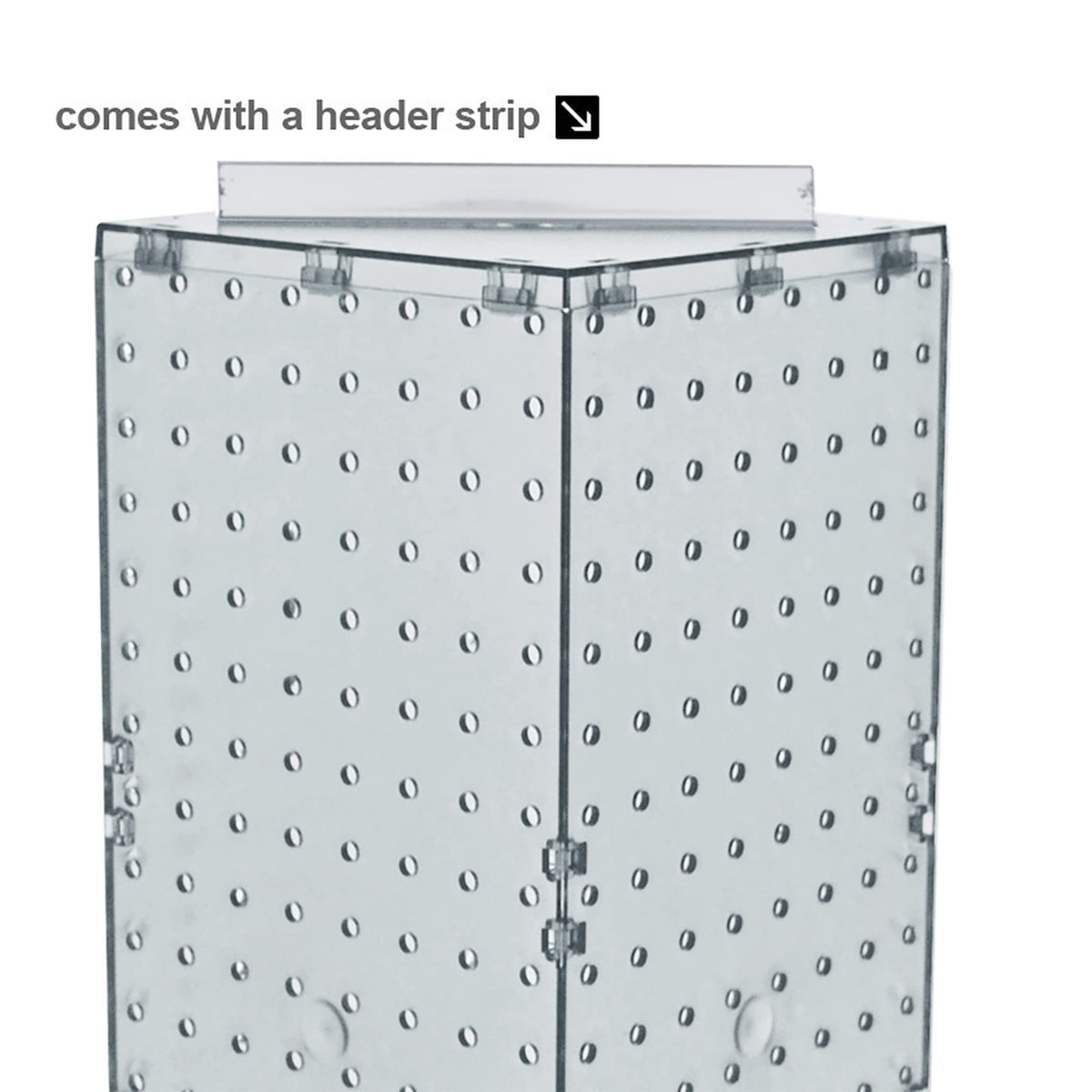 Azar Displays Pegboard Only / Clear / 8"W X 20"H Display Racks