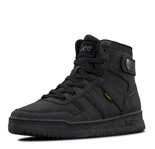 Kid's Noah High-Top Retro Sneaker by Lee – Black Mono, Model GP00058-9800