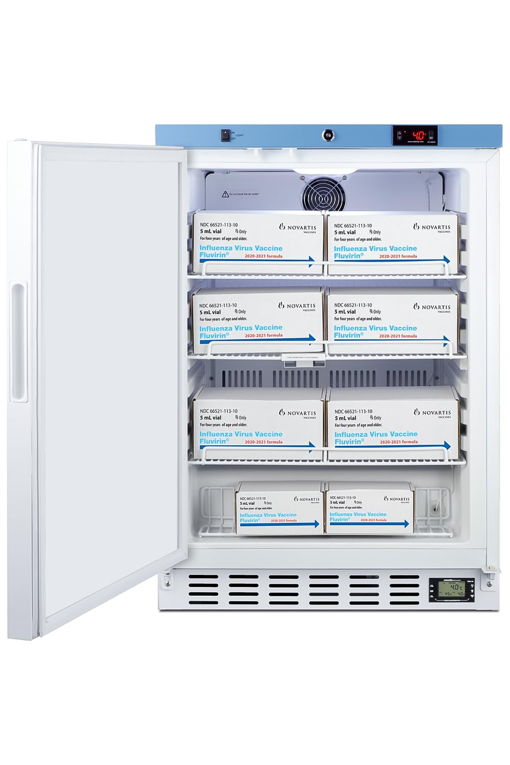 EQTemp White / Left Hand Door / 3.88 cubic_feet Lab Refrigerators