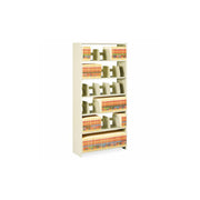 Shelving Starter Unit by Tennsco – 36 by 12 by 76-Inch, Alloy Steel, Sand, Model 1276PC