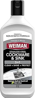 Weiman Stainless Steel Sink and Pots & Pans Cleaner and Polish