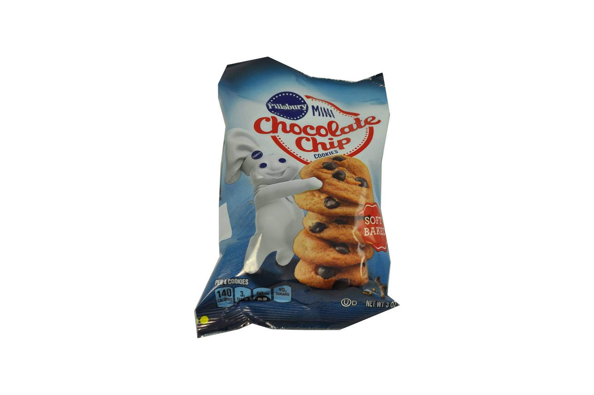 Soft Baked Mini Chocolate Chip Cookies by Pillsbury – 18 Ounce (Pack of 9), Pack of 9