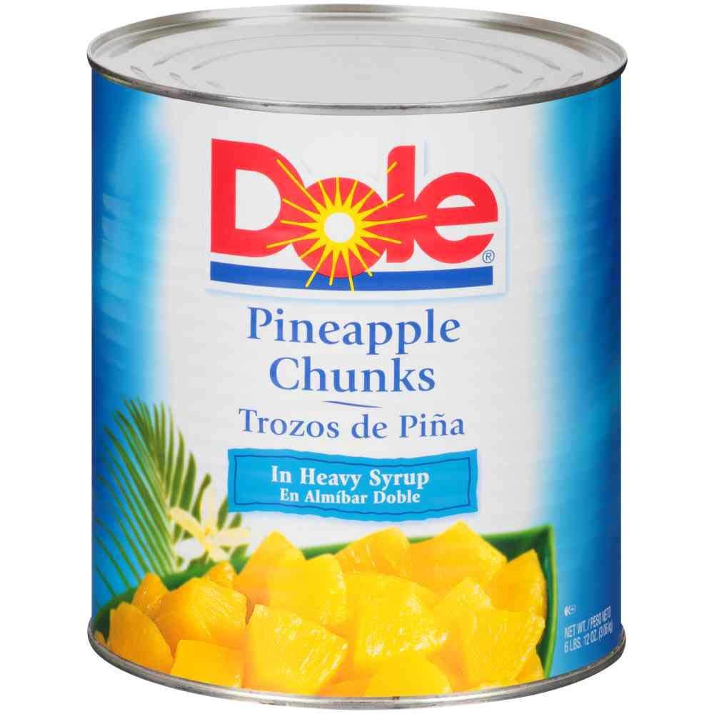 Pineapple Fancy Chunks In Heavy Syrup by Dole – Small, Pack of 6
