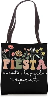 Womens Bachelorette Fiesta Siesta Tequila Repeat Tote Bag