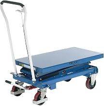 Global Industrial Mobile Scissor Lift Table, 39 x 20 Platform, 1100 Lb. Capacity, Double Scissor