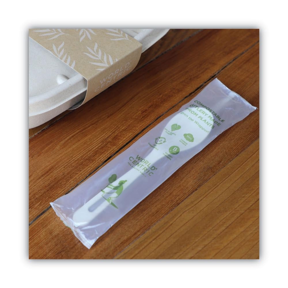 World Centric 6" Compostable Soup Spoons - Wrapped - Case of 750 - Made from TPLA Compostable Plastic - SO-PS-I – Product Details