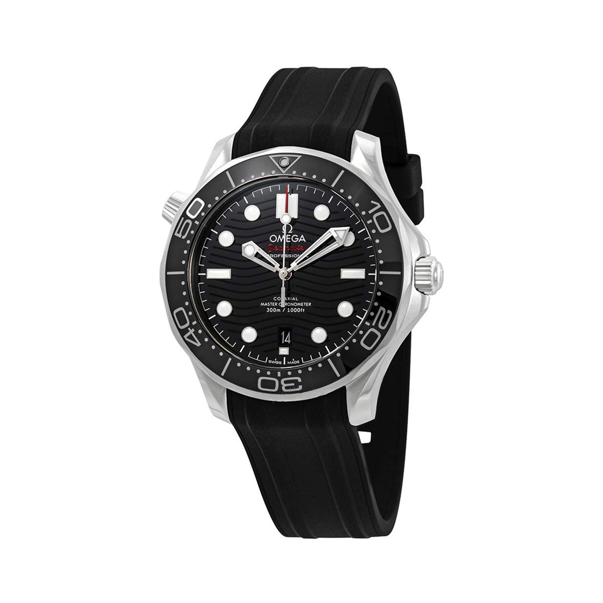 Seamaster Automatic Black Dial Men's Watch by Omega – Silver, Model 210.32.42.20.01.001