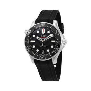 Seamaster Automatic Black Dial Men's Watch by Omega – Silver, Model 210.32.42.20.01.001