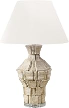 Monarch Specialties I 9934 Lighting, 28" H, Table Lamp, Beige Resin, Ivory/Cream Shade, Contemporary, Modern