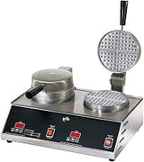 Star Mfg. 7" 2-Burner Round Belgian Waffle Baker