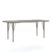 My Place Rectangular Table by Tot Mate – unspecified, 3/4" Thick Industrial Grade Wood With Laminate Surfacing, Shadow Elm Gray, Model TM9428