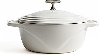 Lodge USA Enamel Dutch Oven 4.5 qt., White