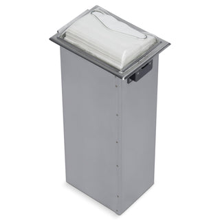 H2005 Stainless Steel in-Counter Fullfold Control Napkin Dispenser by San Jamar – Stainless Steel, Stainless, Model H2005CLSS