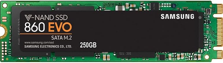 860 EVO SSD 250GB - M.2 SATA Internal Solid State Drive with V-NAND Technology (MZ-N6E250BW)