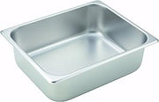 Winco 1/2 Size Pan, 4-Inch | Dishwasher safe, Heavy-duty, Reinforced corners, Great for Steam Tables, Buffets, Catering and Food Preparation