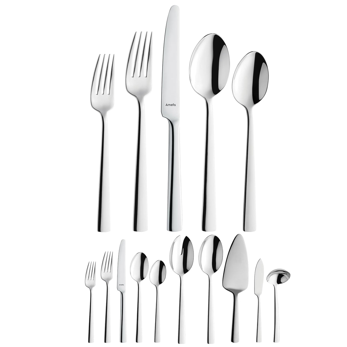 Amefa Moderno / 3.35" H x 9.84" L x 4.5" W / Casual Flatware Sets