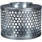 Round Hole Suction Strainers by Apache – 2" ID, Plated Steel, Silver, Model 70000504