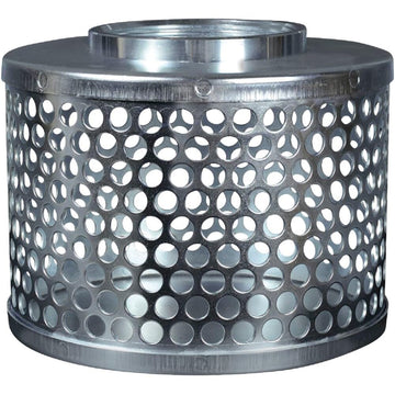 Round Hole Suction Strainers by Apache – 2" ID, Plated Steel, Silver, Model 70000504
