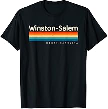 Winston-Salem NC North Carolina Retro Design T-Shirt