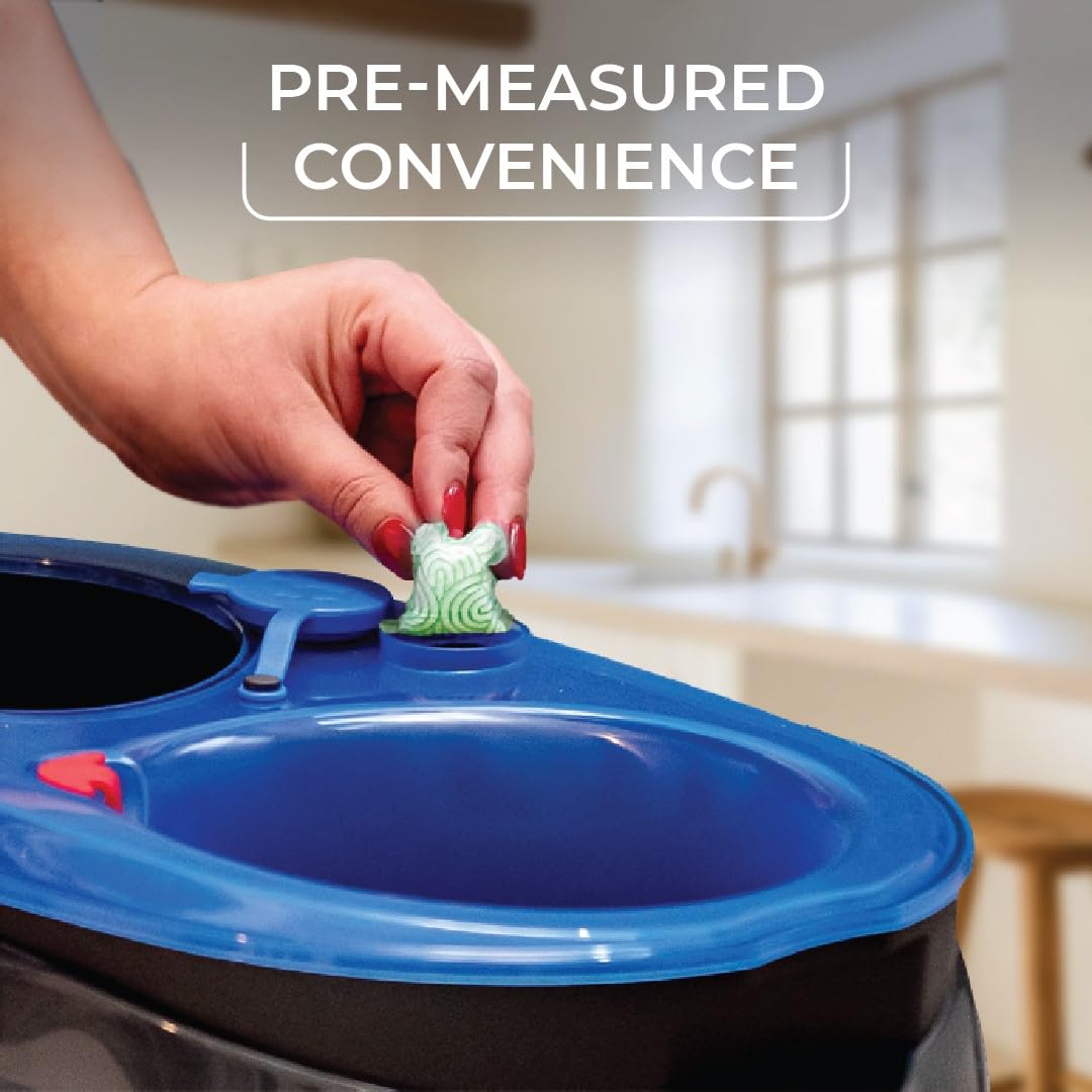 RinseClean Microfiber Spin Mop & Bucket Floor Cleaning System with Citrus Pac (Variety Pack) by O-Cedar – RC W/Citrus PACS, Microfiber, Blue
