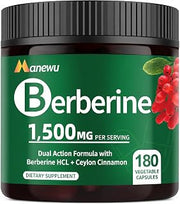 Berberine Complex Ceylon Cinnamon Bergamot Blend, 60 Gelatin Capsules | For wellness-focused adults, berberine complex supports glucose metabolism, metabolic wellness, and antioxidant routines.