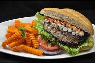 Double Red Provisions Beef Steak Sandwich, 6 Ounce -- 36 per case.